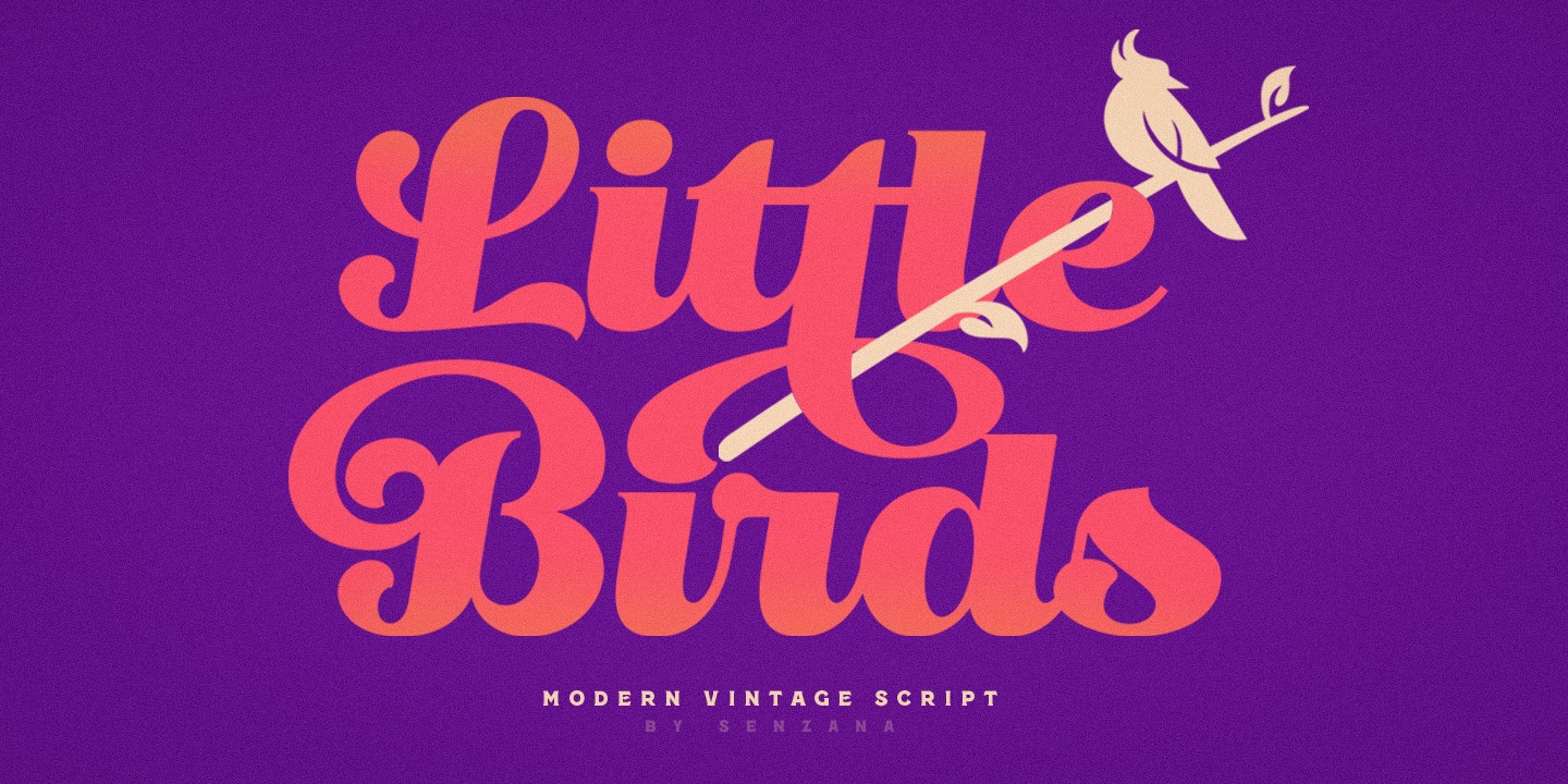 Font Little Birds Script